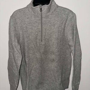 NWOT Gap Kids Gray 1/4 zip mock neck sweatshirt, size XL